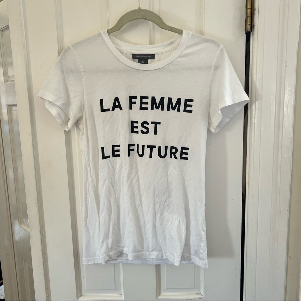 “The Future is Female” White French Connection T Shirt